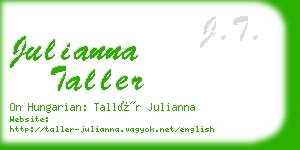 julianna taller business card